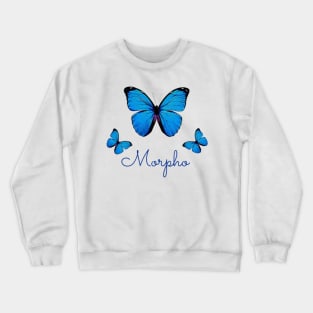 Blue butterfly Crewneck Sweatshirt